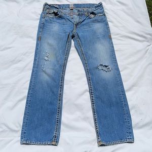 Men’s True Religion Ricky Super T Distressed Jeans